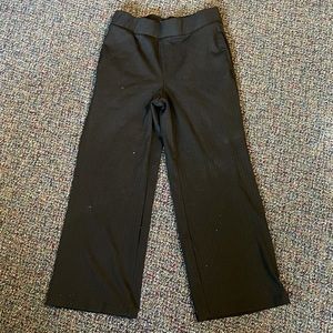 Wide leg pin striped pants